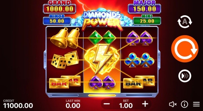 Diamonds Power: Hold and Win play